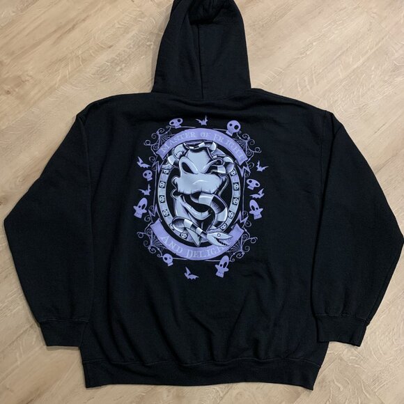 Disney The Nightmare Before Christmas Oogie Boogie Black Hoodie Men's XL Purple - Picture 4 of 7